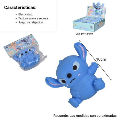 SQUISHY ANTI ESTRES ELASTICO CAUCHO DIM:14X13CM
