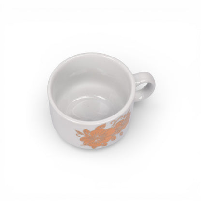 POCILLO SET 4PCS CERAMICA CON BASE 160ML DIM:7X7X6
