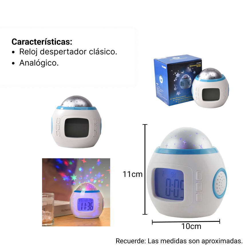 relog digital con proyector dim:10x10x8