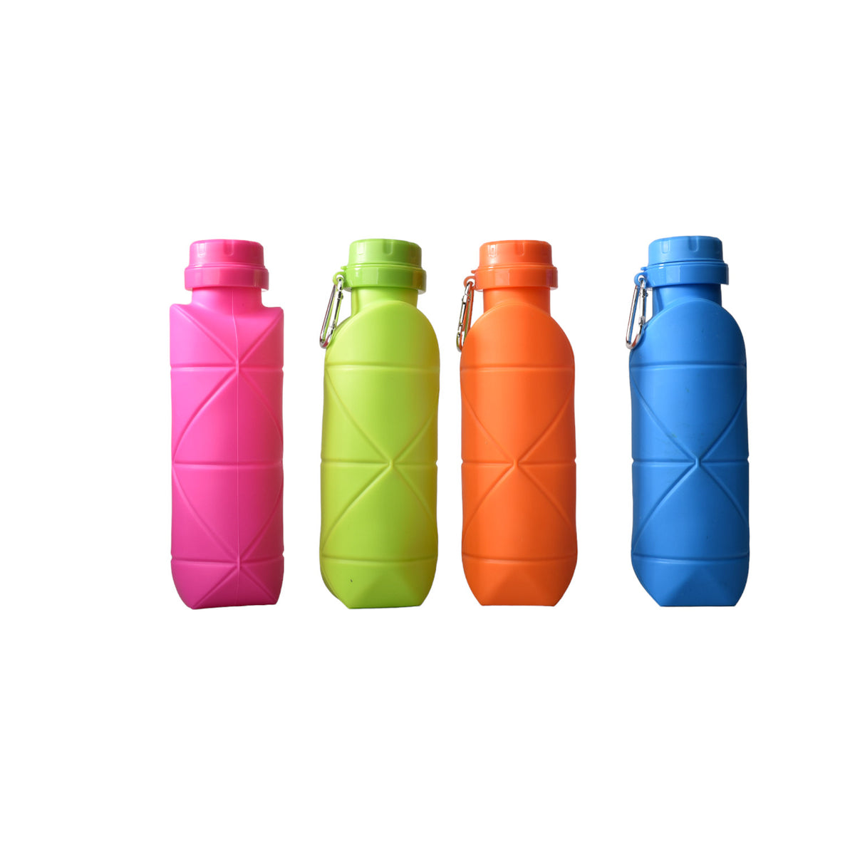 botella de agua 600ml plastico plegable silicona