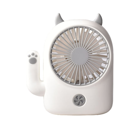 VENTILADOR FORMA DE GATO RECARGABLE PLASTICO CON CABLE USB