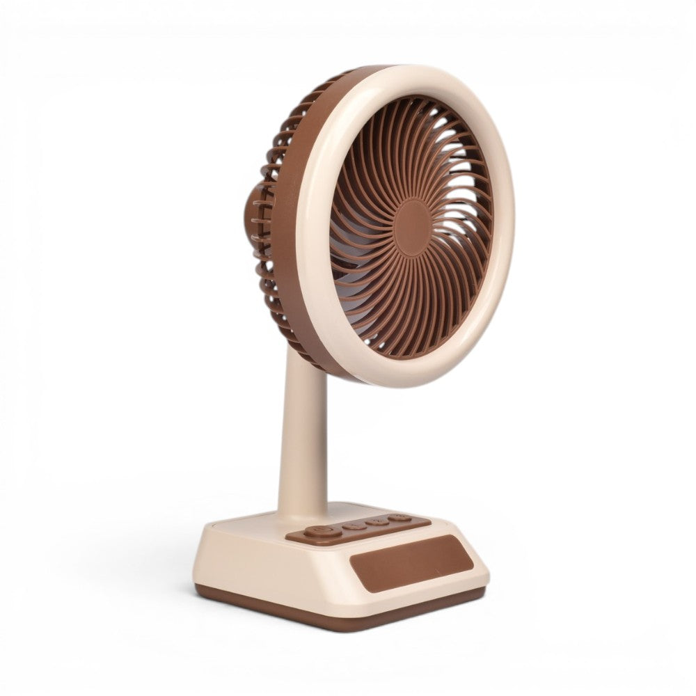 ventilador recargable plastico con cable usb  dim:21x8x12cm