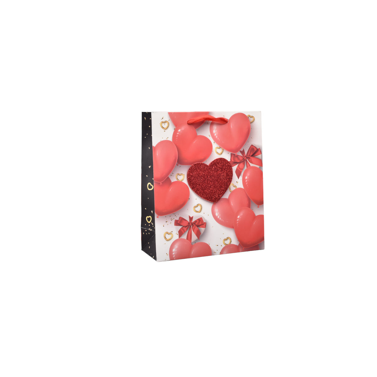 bolsa regalo en papel corazones pequeño