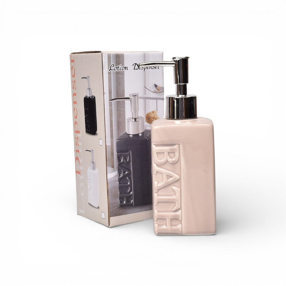 dispensador de jabon liquido ceramica dim:18x6x6