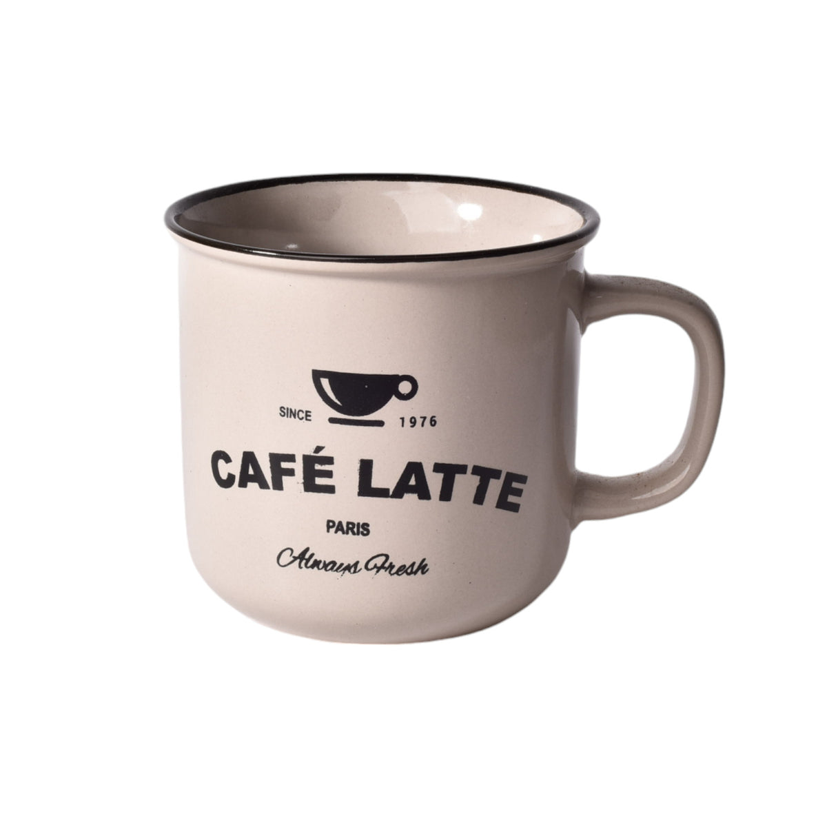 pocillo ceramica con letras 350ml