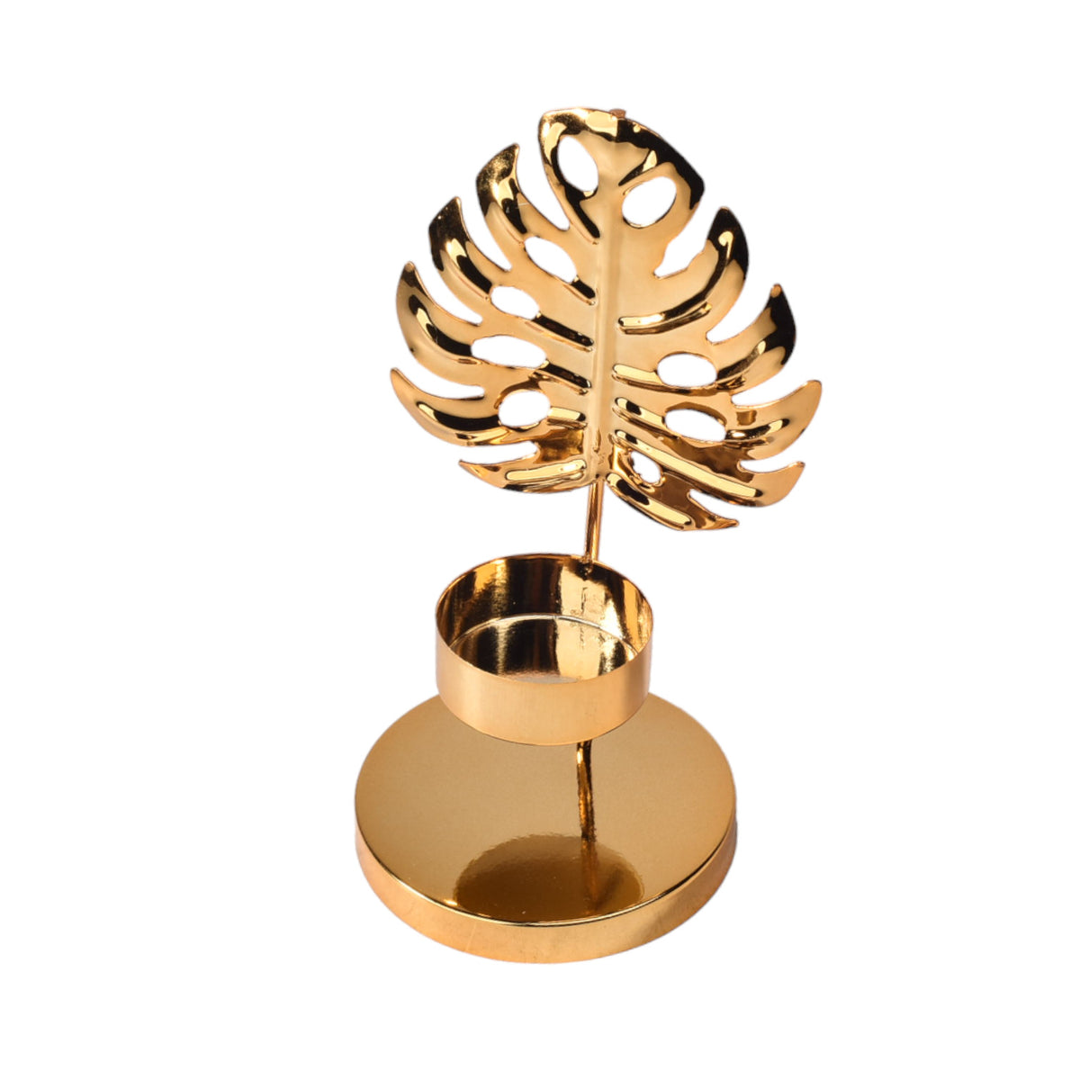 candelabro base metalica para vela dim:8x8x15