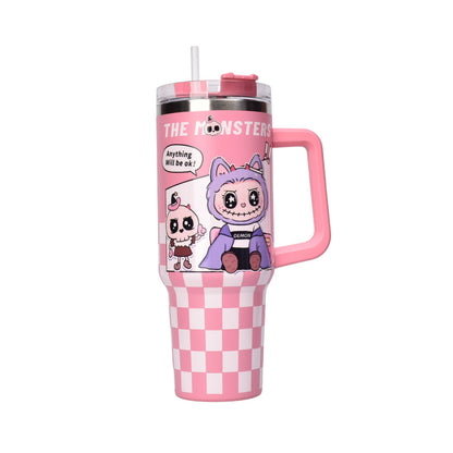 TERMO METALICO 890ML PERSONAJE DIM:9X24