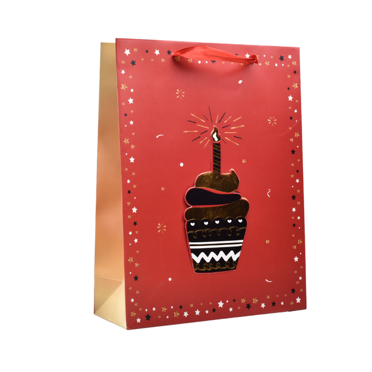 bolsa regalo en papel cumpleaños tamaño grande