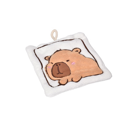 TOALLA PARA MANOS MICROFIBRA PEQUEÑA POLIESTER DISEÑO CAPYBARA