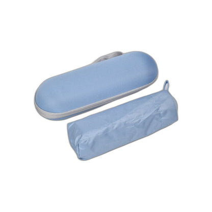 SOMBRILLA CON ESTUCHE  POLIESTER+METAL VARIOS COLORES DIM:17X5X5