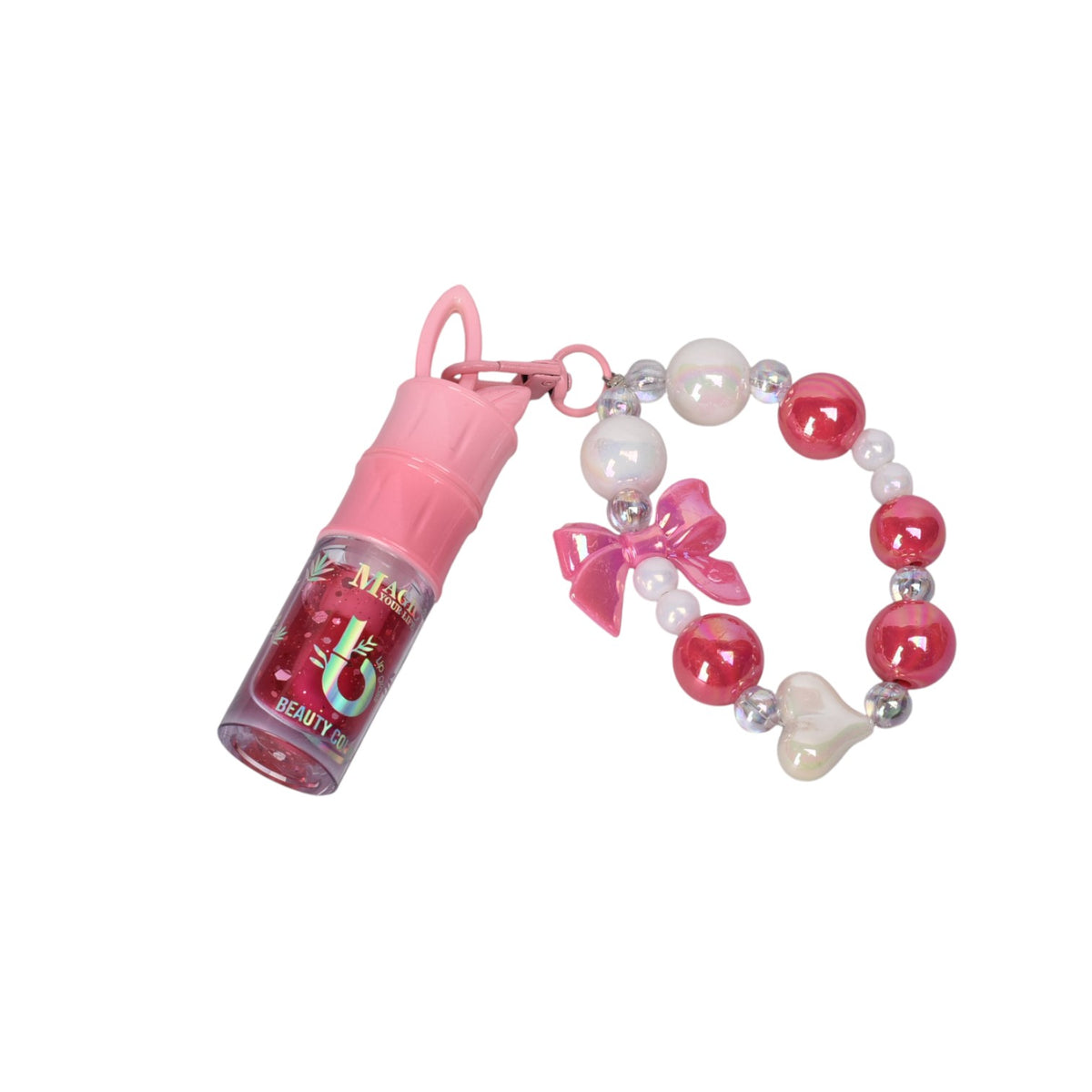 llavero con brillo plastico dim:9x2