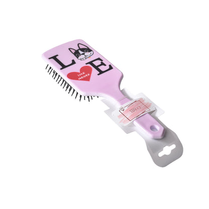 CEPILLO PLASTICO PARA CABELLO DISEÑO PERROS DIM:7X24X4