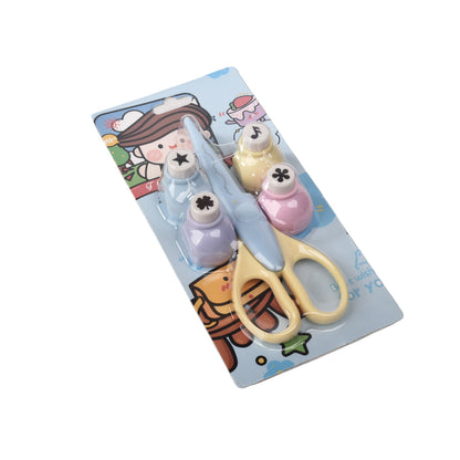 SET CORTADOR PERFORADORA CON TIJERAS DISEÑO FIGURAS DIM:10