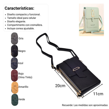 BOLSO BILLETERA DAMA SINTETICO DIM:20X11X5