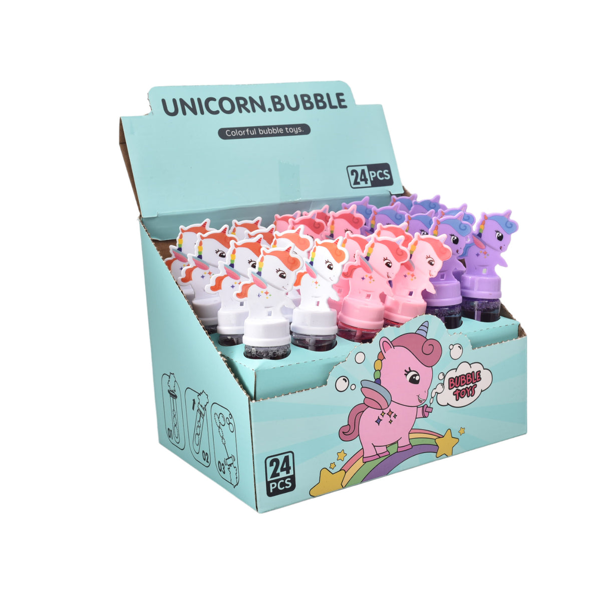 burbujero pequeño forma de unicornio