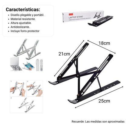 PORTA LAPTOP DE ALUMINIO DIM:23X4