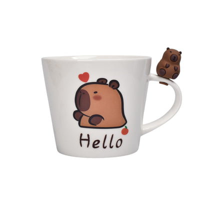 MUG POCILLO CERAMICA DISEÑO CAPYBARA 500ML DIM:10X10X9