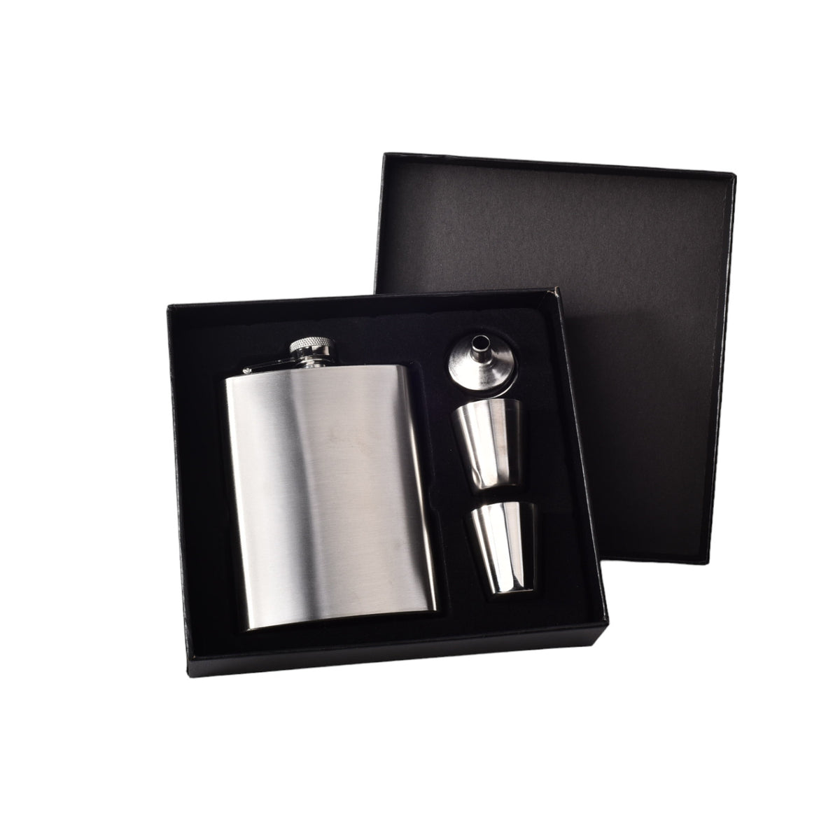whiskera licorera plateada acero inoxidable con accesorios