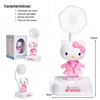 VENTILADOR PLASTICO CON CABLE USB PRJ DIM: 18.7X11.5CM