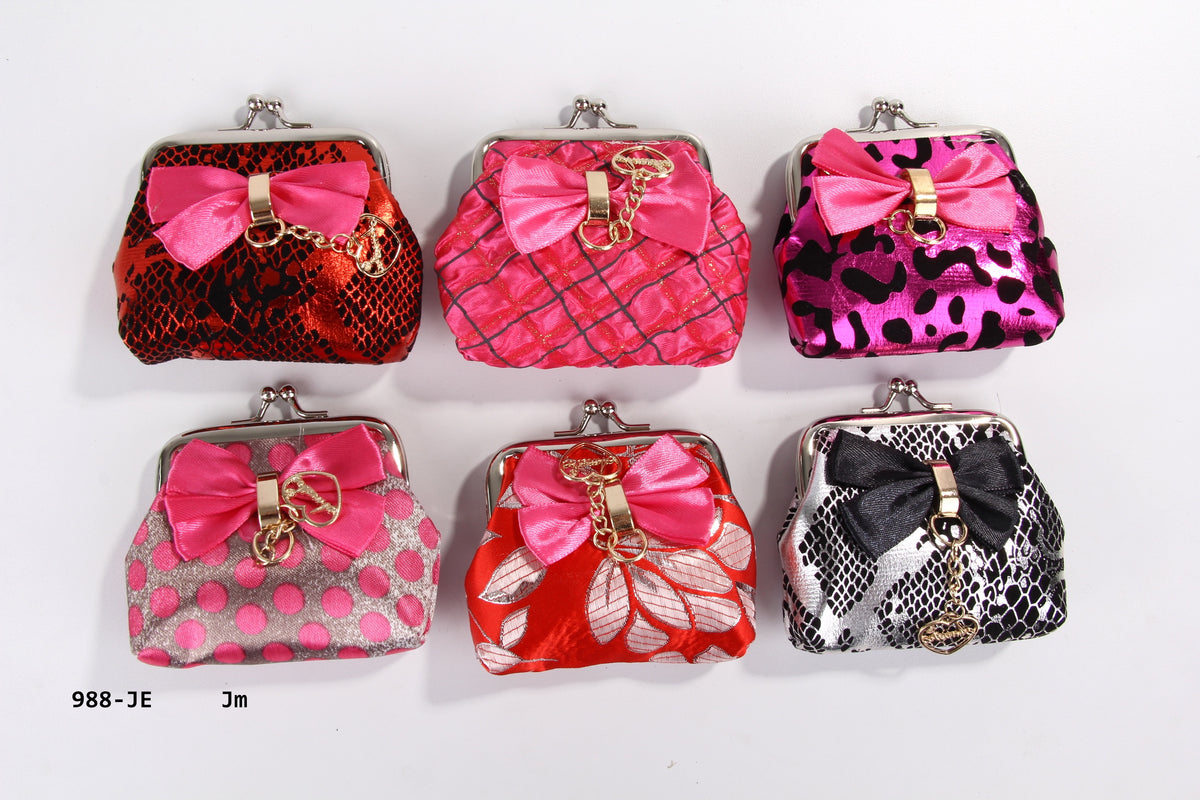 monedero en lona dama 8x8cm