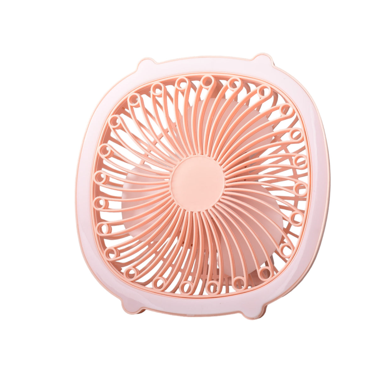 ventilador con cable usb recargable cuadrado varios colores