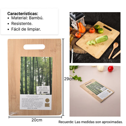 TABLA DE BAMBOO GRANDE DIM: 20X30