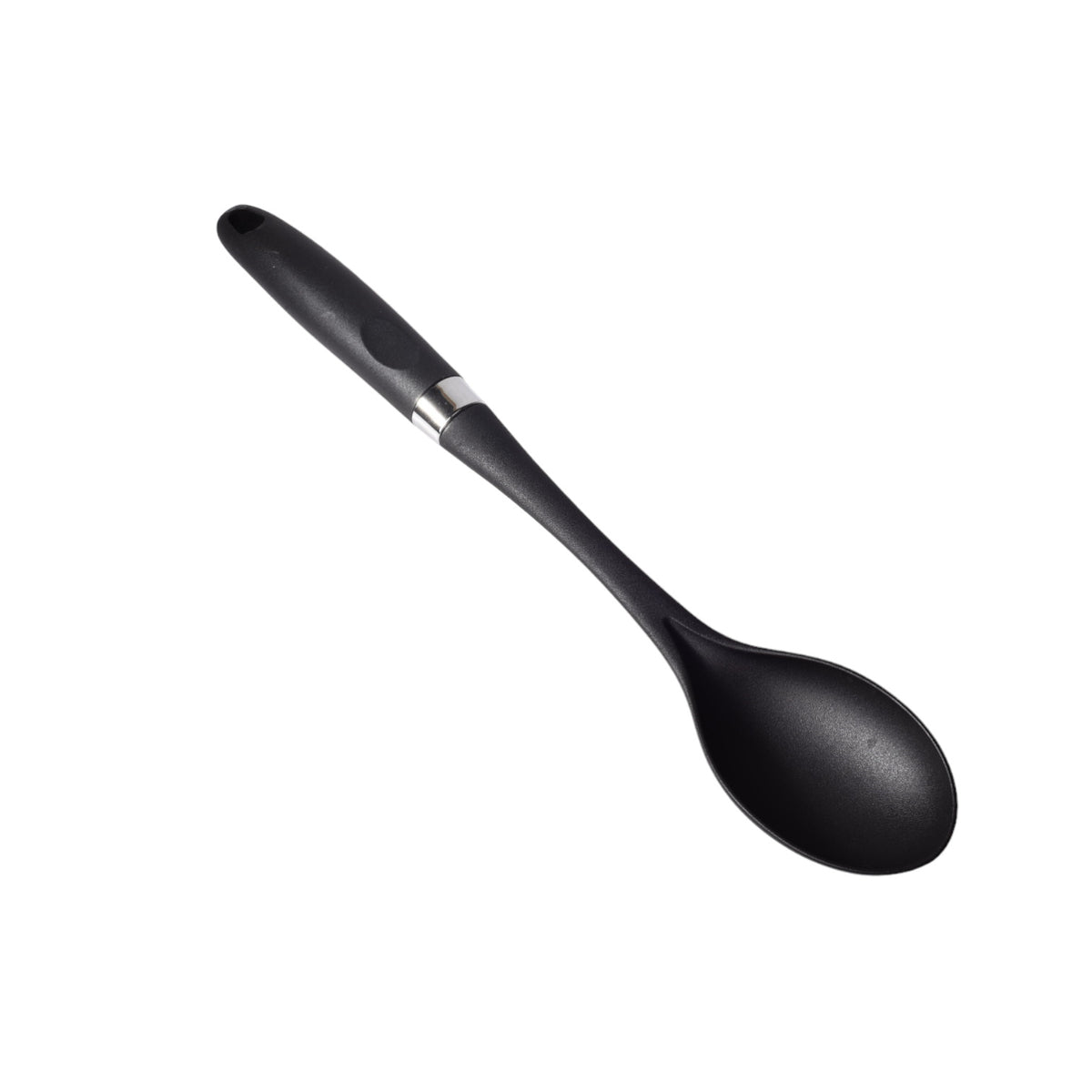 cuchara silicona plastico utensilios cocina negro dim:6x35x2