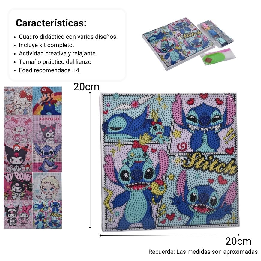 cuadro juguete de piedras didactico niños personaje