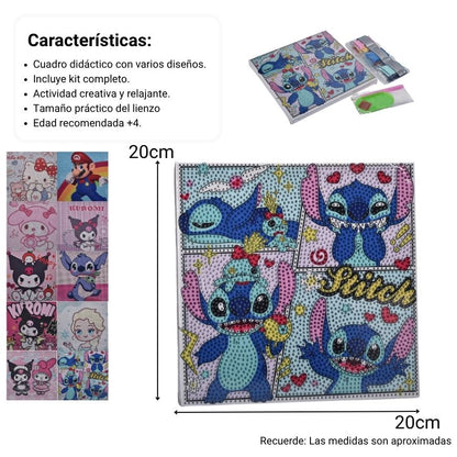 CUADRO JUGUETE DE PIEDRAS DIDACTICO NIÑOS PERSONAJE