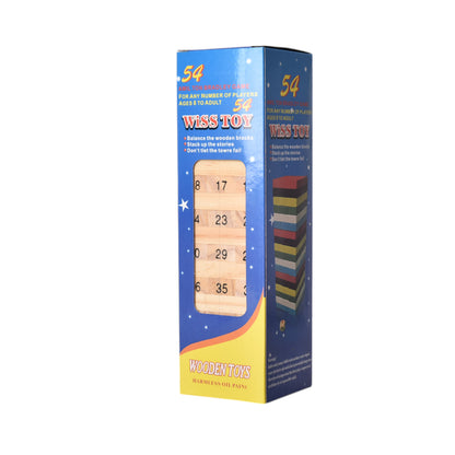 JUGUETE DE MESA JENGA MADERA DIM:6X6X22CM