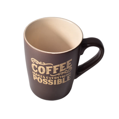 MUG POCILLO CERAMICA 400ML CON LETRAS