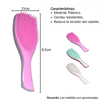 CEPILLO  DE CABELLO BELLEZA DIM: 21,5*6,5*3