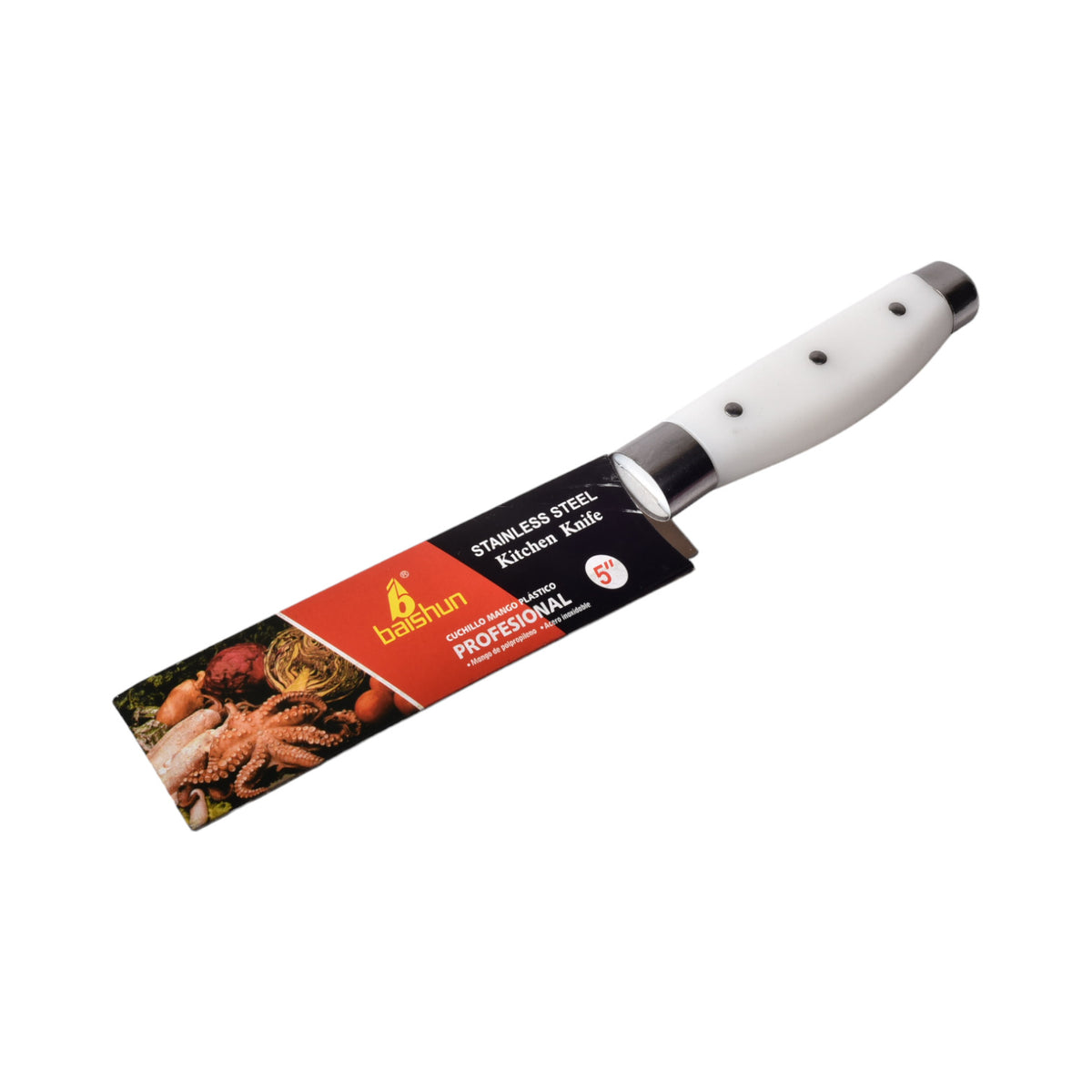 cuchillo de cocina 5mm por und acero inoxidable dim:26cm