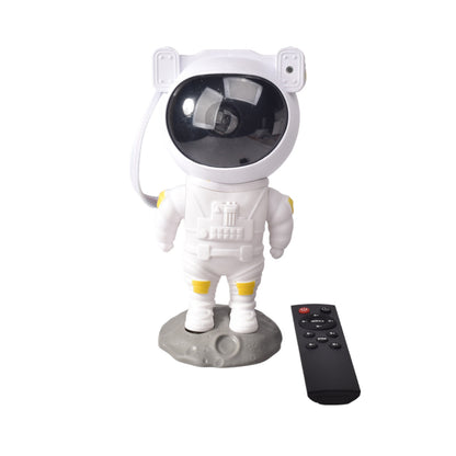 PROYECTOR CON CABLE USB RECARGABLE FORMA ASTRONAUTA PLASTICO