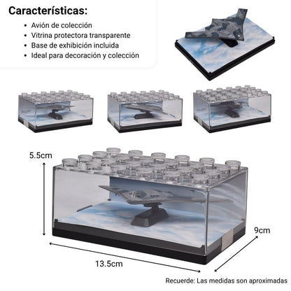 AVION DE COMBATE COLECCIONABLE METALICO DIM: 13.5*13.5*6.5cm
