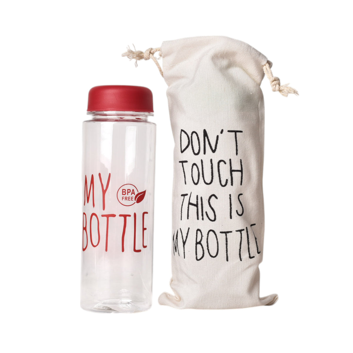 botella de agua 500ml plastico con forro