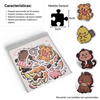 STIKER PAQUETE X 50UND SURTIDO
