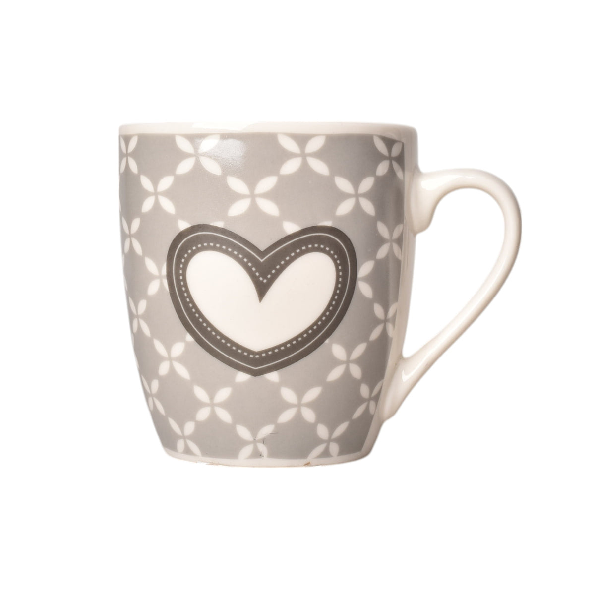 mug pocillo ceramica diseño corazones 200ml dim:7x7x8