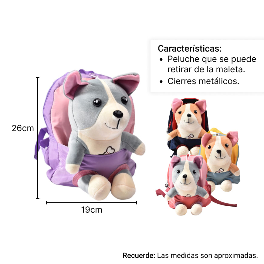 morral escolar en poliester dim-25x21cm