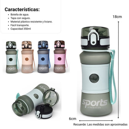 BOTELLA DE AGUA 350ML PLASTICA