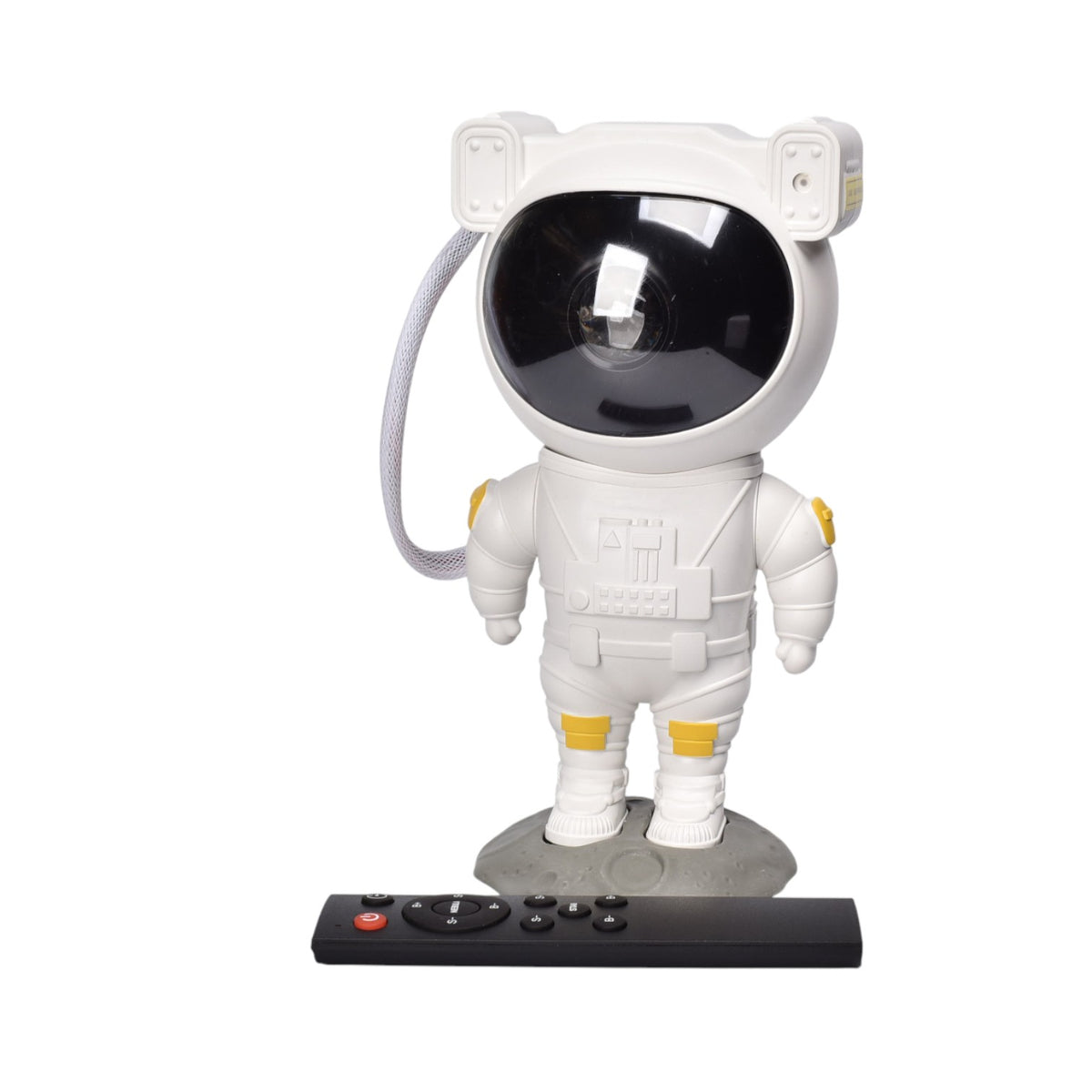 proyector con cable usb recargable forma astronauta plastico