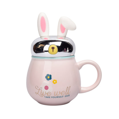 MUG POCILLO CERAMICA DISEÑO CONEJO 400ML DIM:16X10