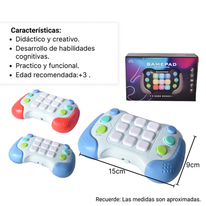 JUEGO MENTAL POP IT CON LUCES Y SONIDO INTERACTIVO DIM:15X5X10