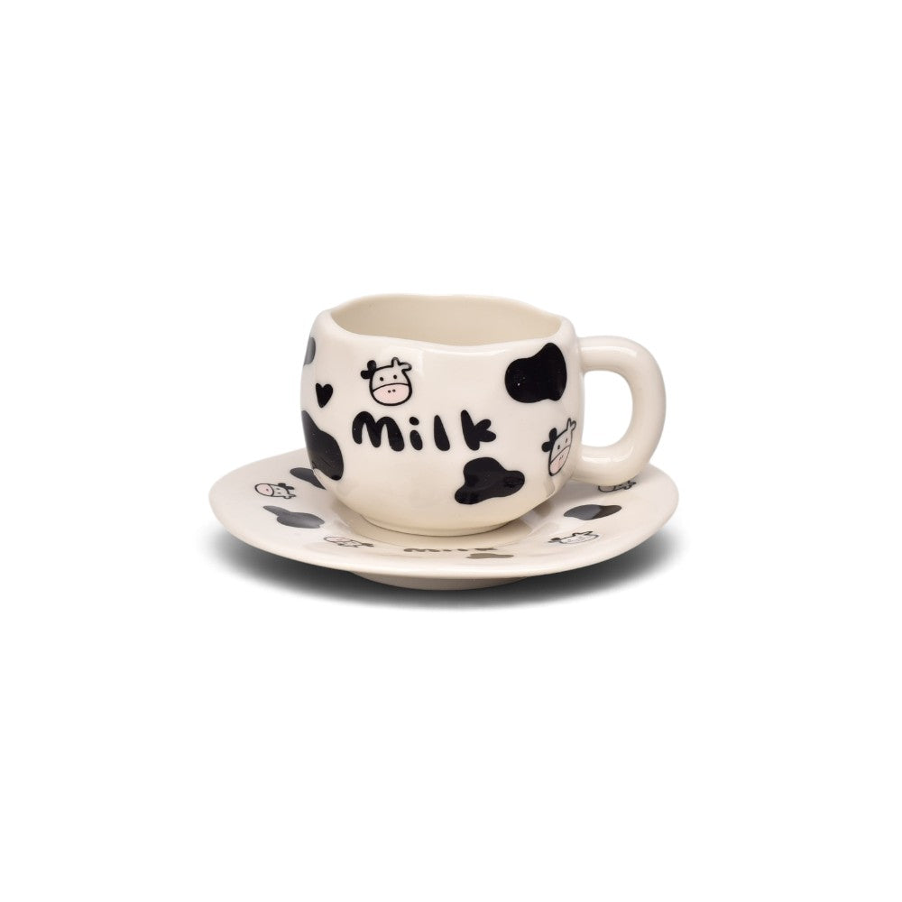pocillo set con plato 140ml ceramica