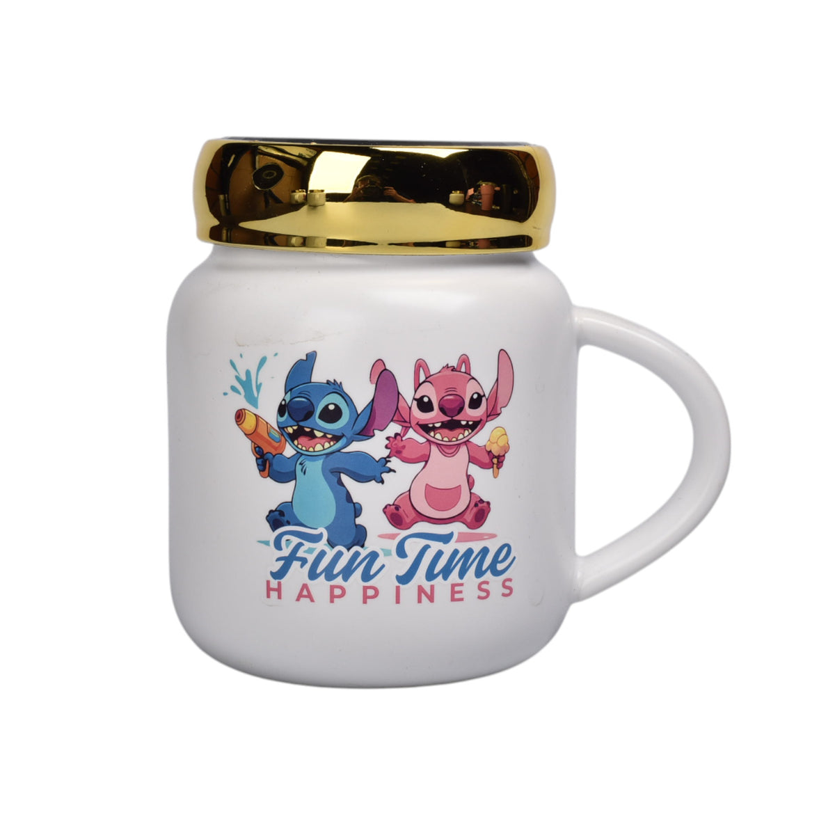 mug pocillo ceramica personaje tapa espejo 420ml
