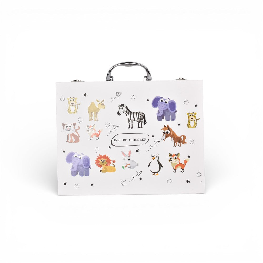 set de arte de 78pcs plastico diseño animalitos dim:23x30x5