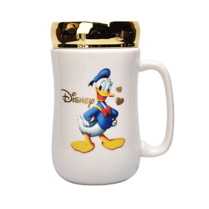 POCILLO CERAMICA DISEÑO PATO CON TAPA 450ML DIM:7X14