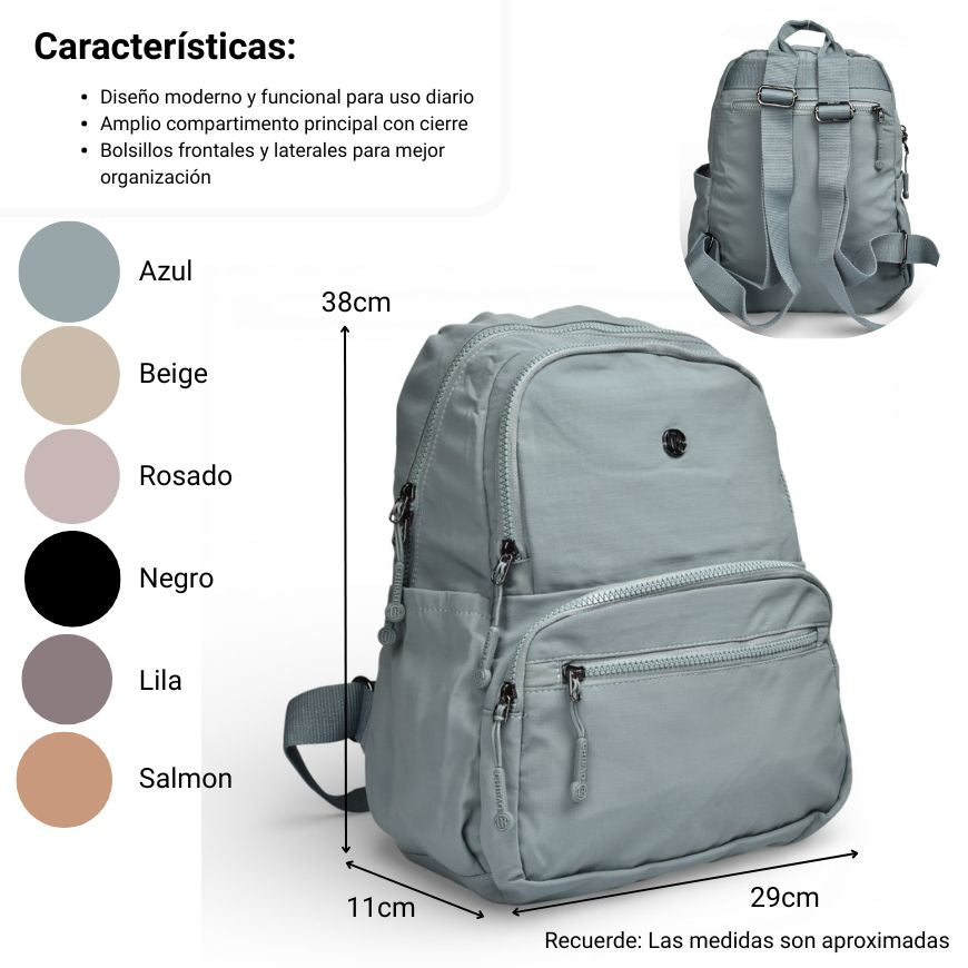 maleta morral poliester dim:29x38x11