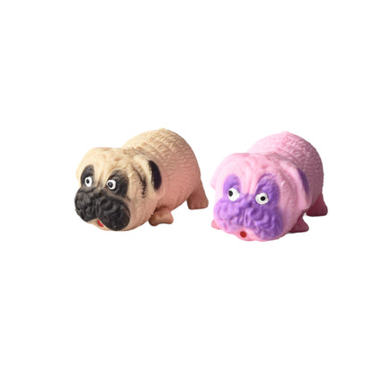 SQUISHY ANTI ESTRES ELASTICO FORMA PERRO CAUCHO DIM:6CM