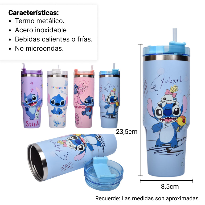 termo metalico 890ml personaje dim:8x23